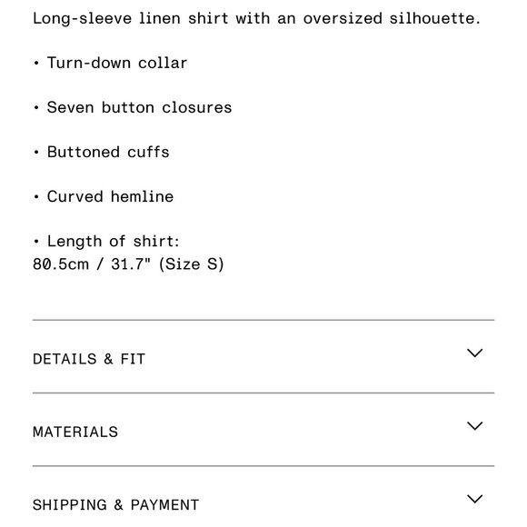 NWT & Other Stories 100% Linen Oversized Button Down Shirt • Women’s M - Picture 2 of 3